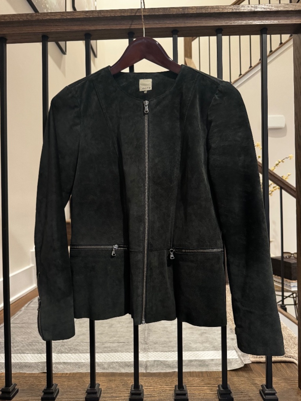 Ecru Suede Jacket
